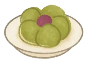 Hay powder balls served as a treat on a plate