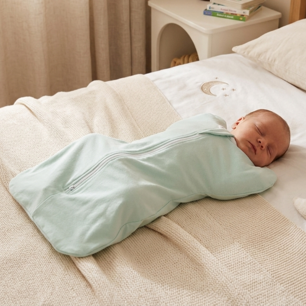 sleeping bag - pastel green
