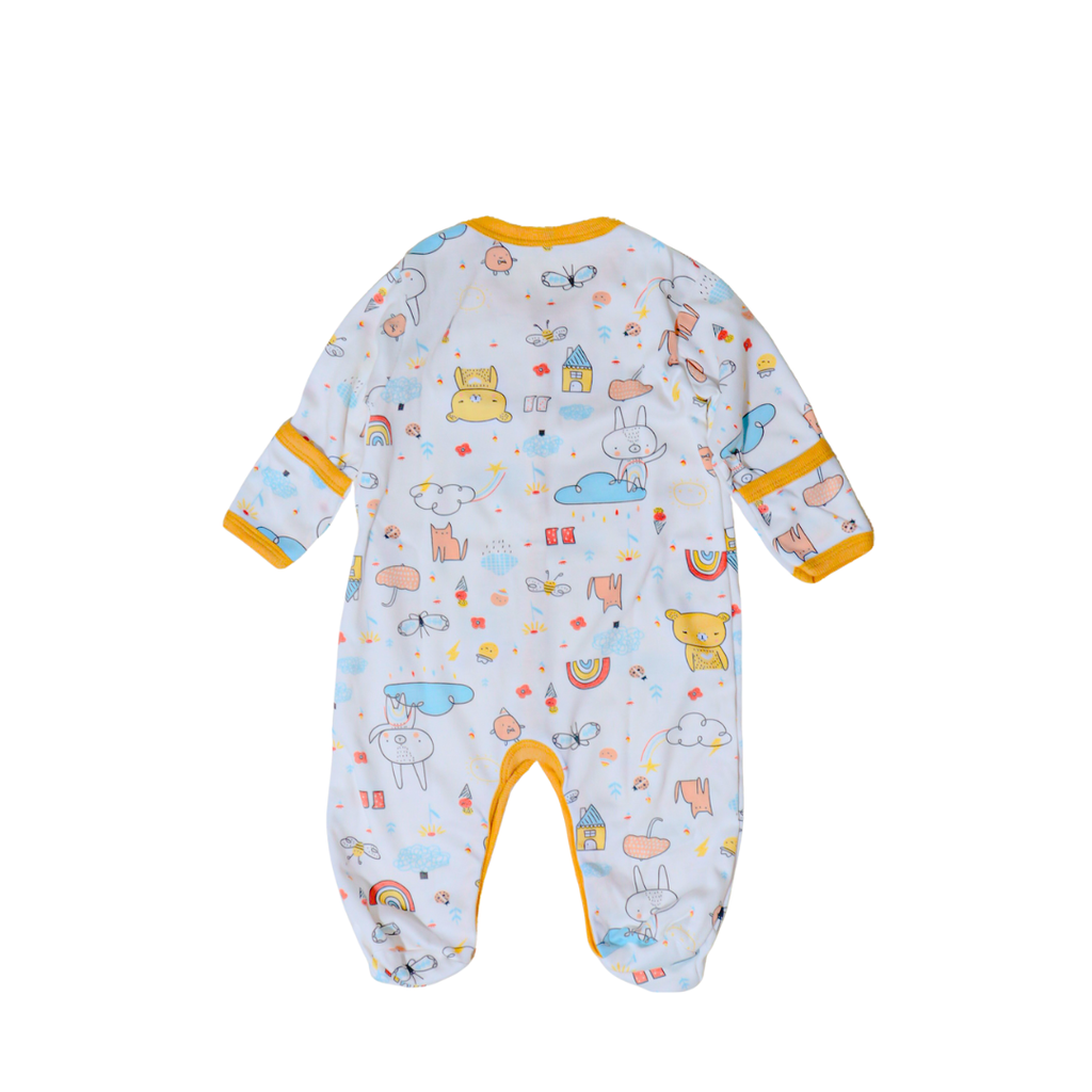 Holabebe Baby Onesie with Button Snap & Mitten Cuffs2