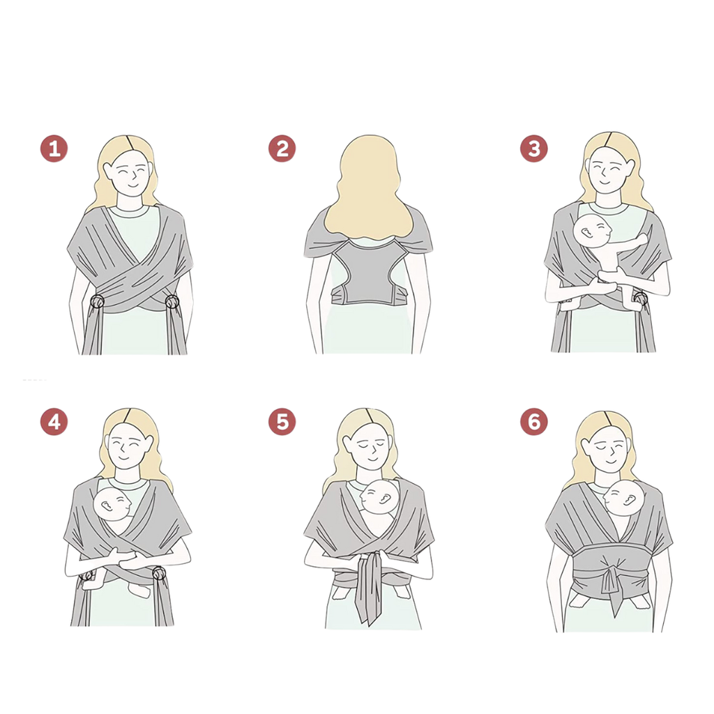 Holabebe Baby Wrap Ring Sling Carrier with Pouch8