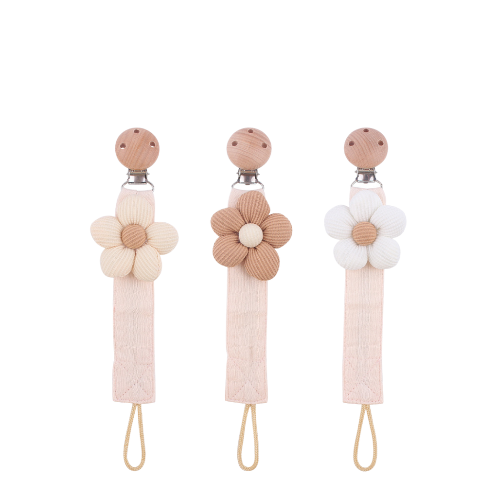 Holabebe Flower Canvas Pacifier Clip