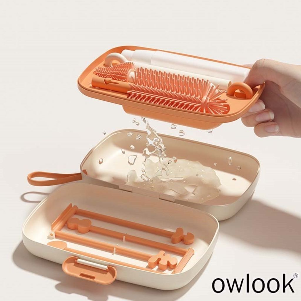 Owlook Travel Baby Bottle Cleaning & Drying Set2