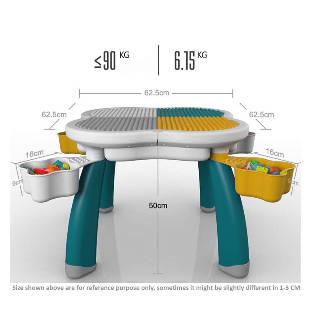 KIds Multi Activity Building Block Table & Chair Set7