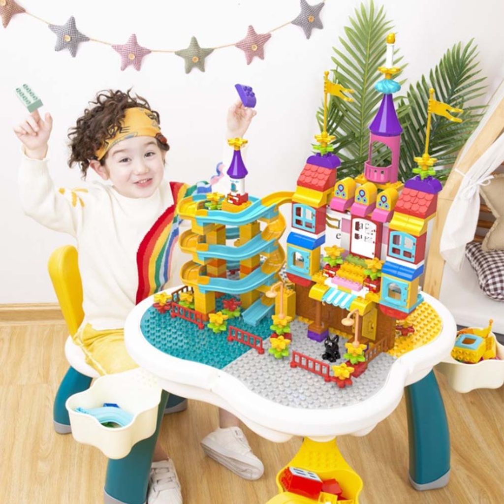 KIds Multi Activity Building Block Table & Chair Set3
