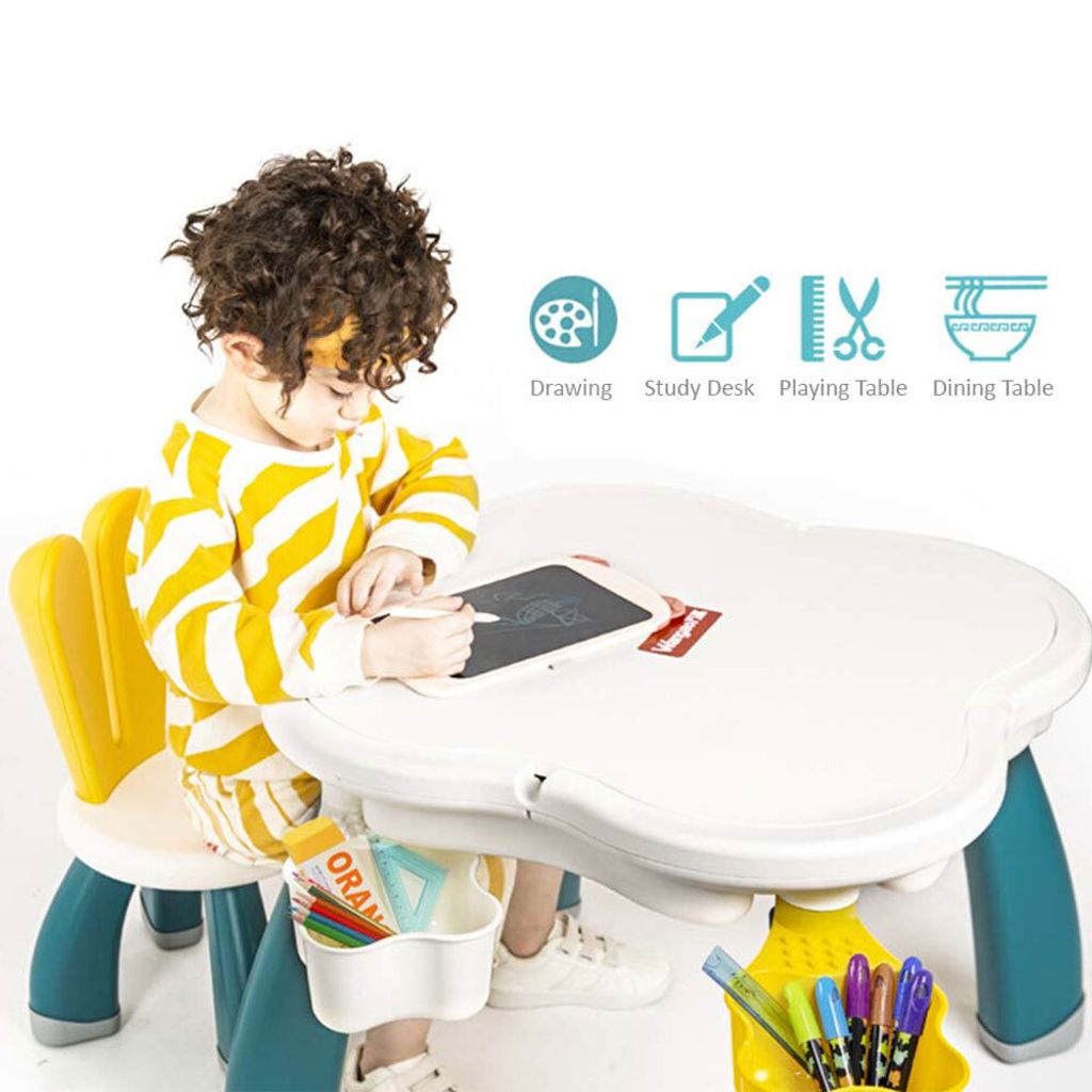 KIds Multi Activity Building Block Table & Chair Set2