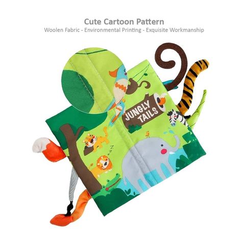Baby Early Learning Tails Cloth Book4