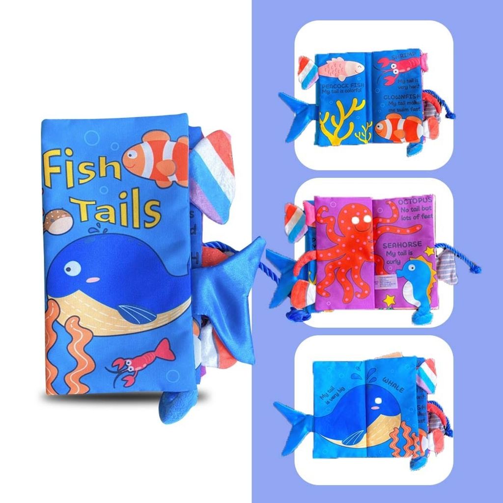 Baby Early Learning Tails Cloth Book7