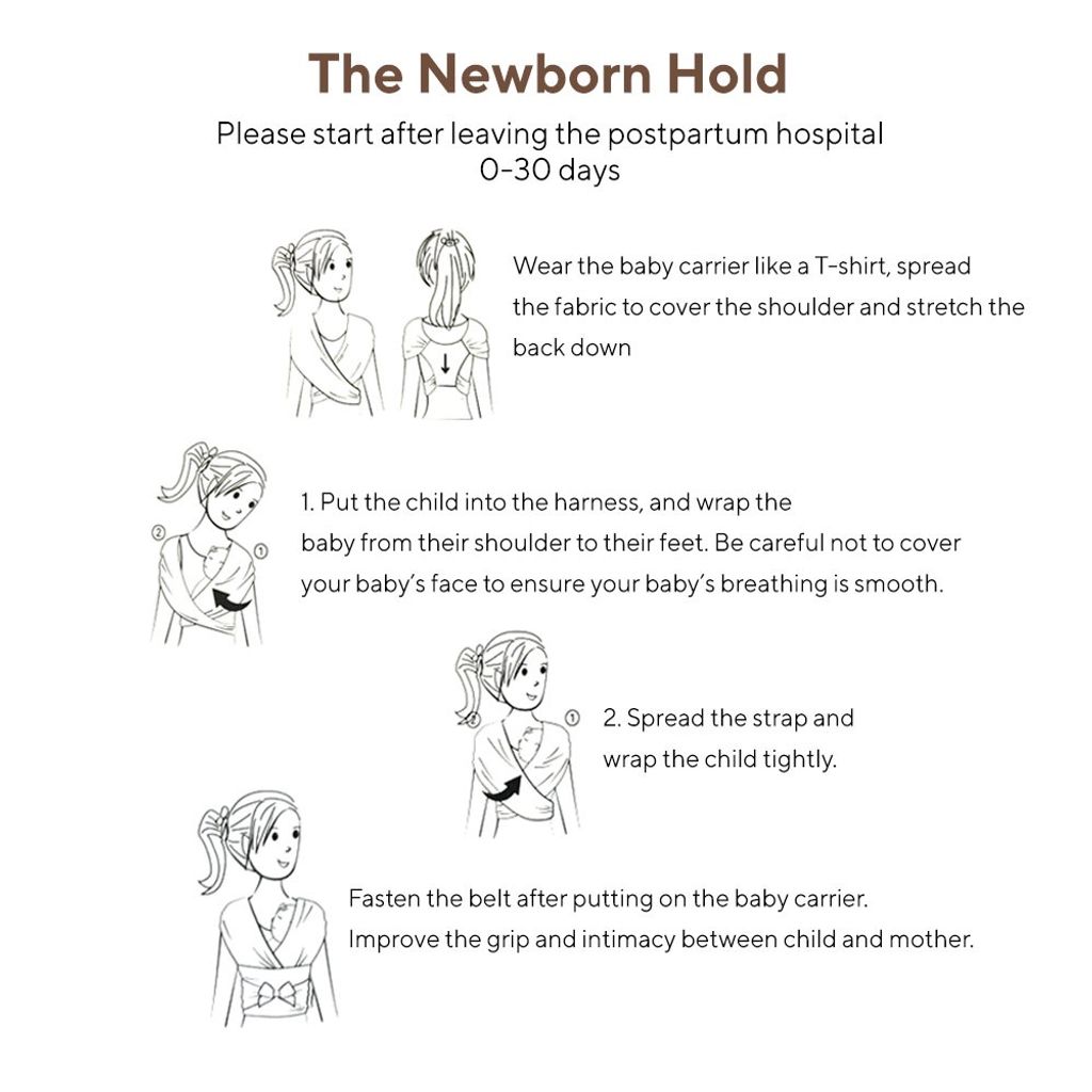 Breathable Baby Wrap Infants Sling Carrier For Mom Travelling9