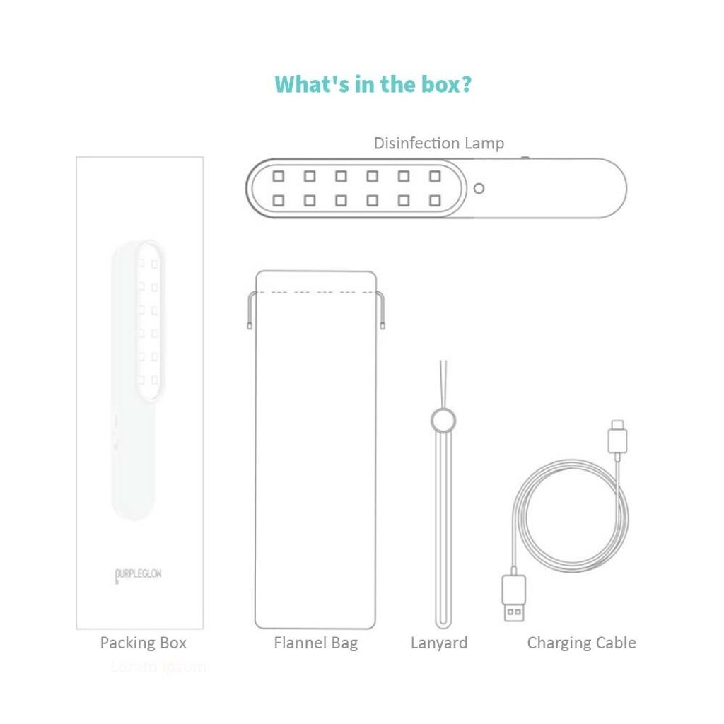 Portable High Efficiency UV-C Sanitizer10