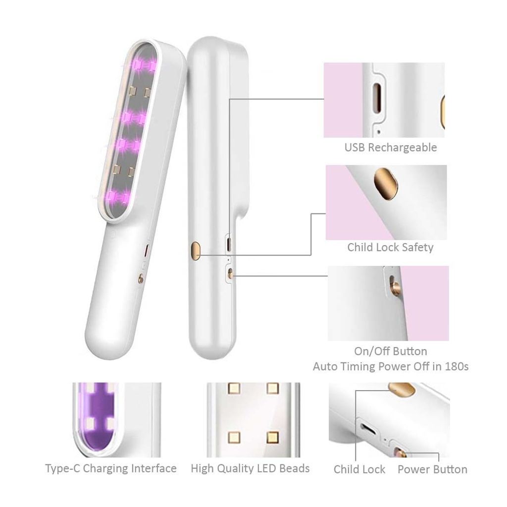 Portable High Efficiency UV-C Sanitizer7