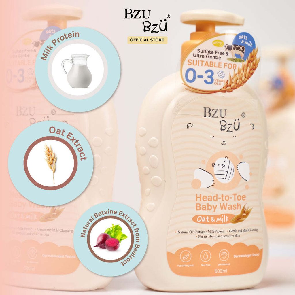 BZU BZU Baby Head To Toe Wash Oat3