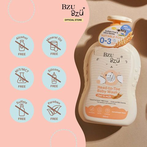 BZU BZU Baby Head To Toe Wash Oat2