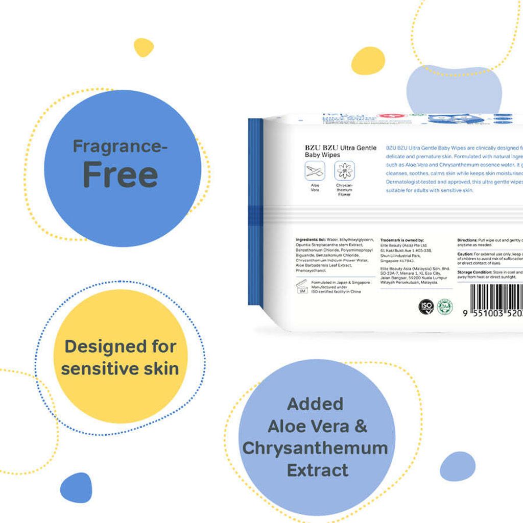 BZU BZU Ultra Gentle Baby Wipes3