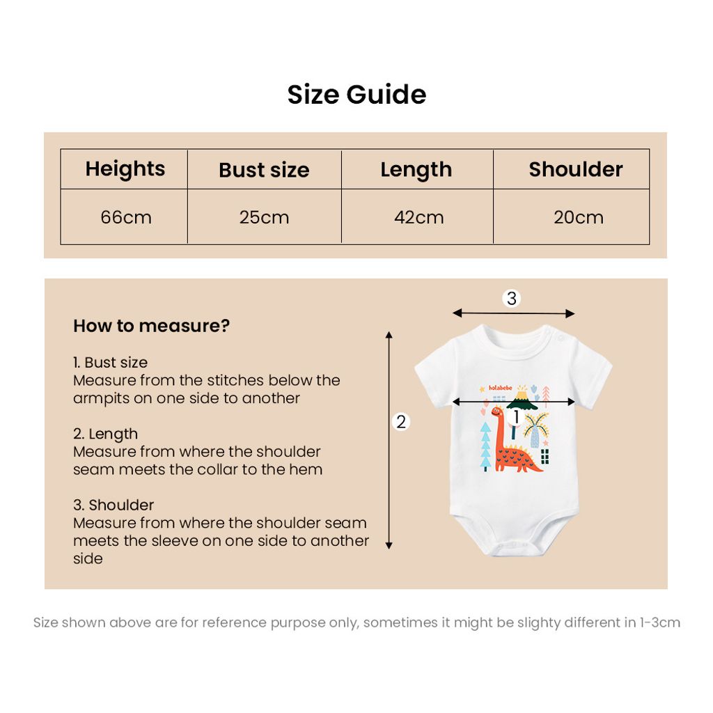 Holabebe Baby Romper Dinosaur Print5