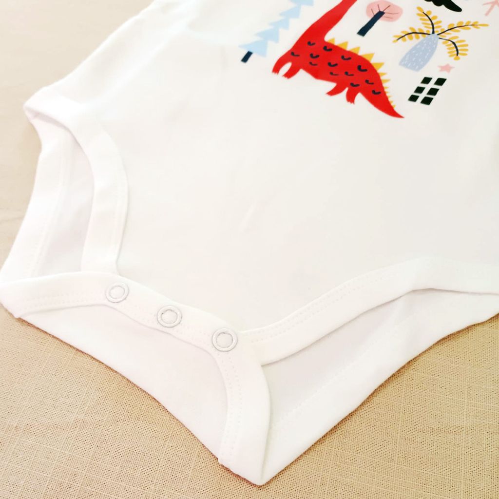 Holabebe Baby Romper Dinosaur Print4