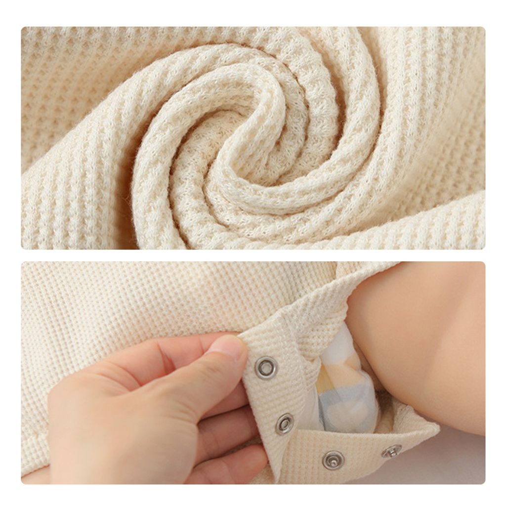 Holabebe Soft Cotton Ribbed Sleeveless Baby Romper4