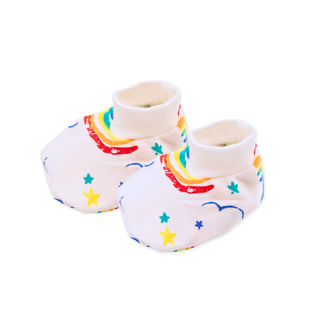 Holabebe Newborn Baby Booties Rainbow