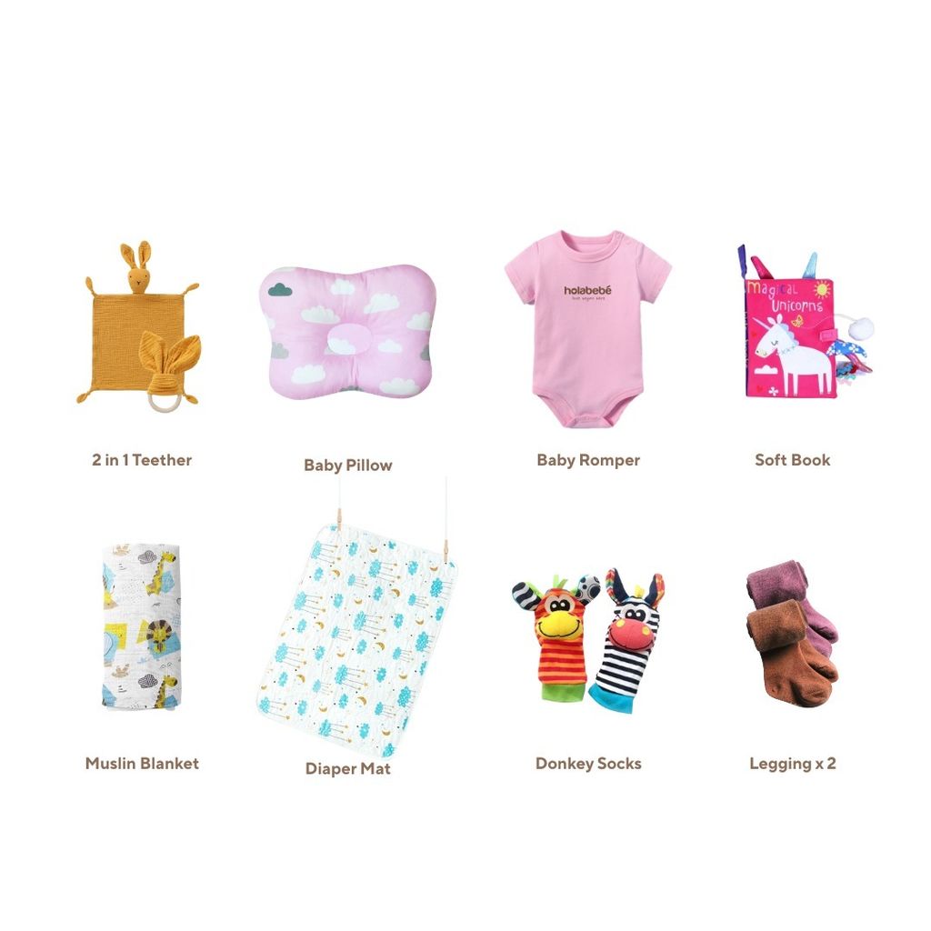 Holabebe Sweet Bunny 8-in1 Baby Gift Box | Unisex & Bunny Theme11