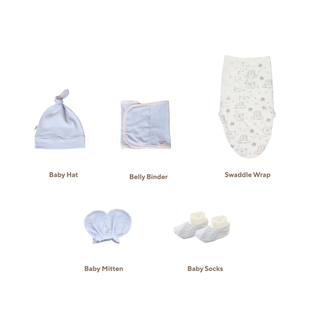 Holabebe Newborn Hello Baby Gift Set - Swaddle Wrap7