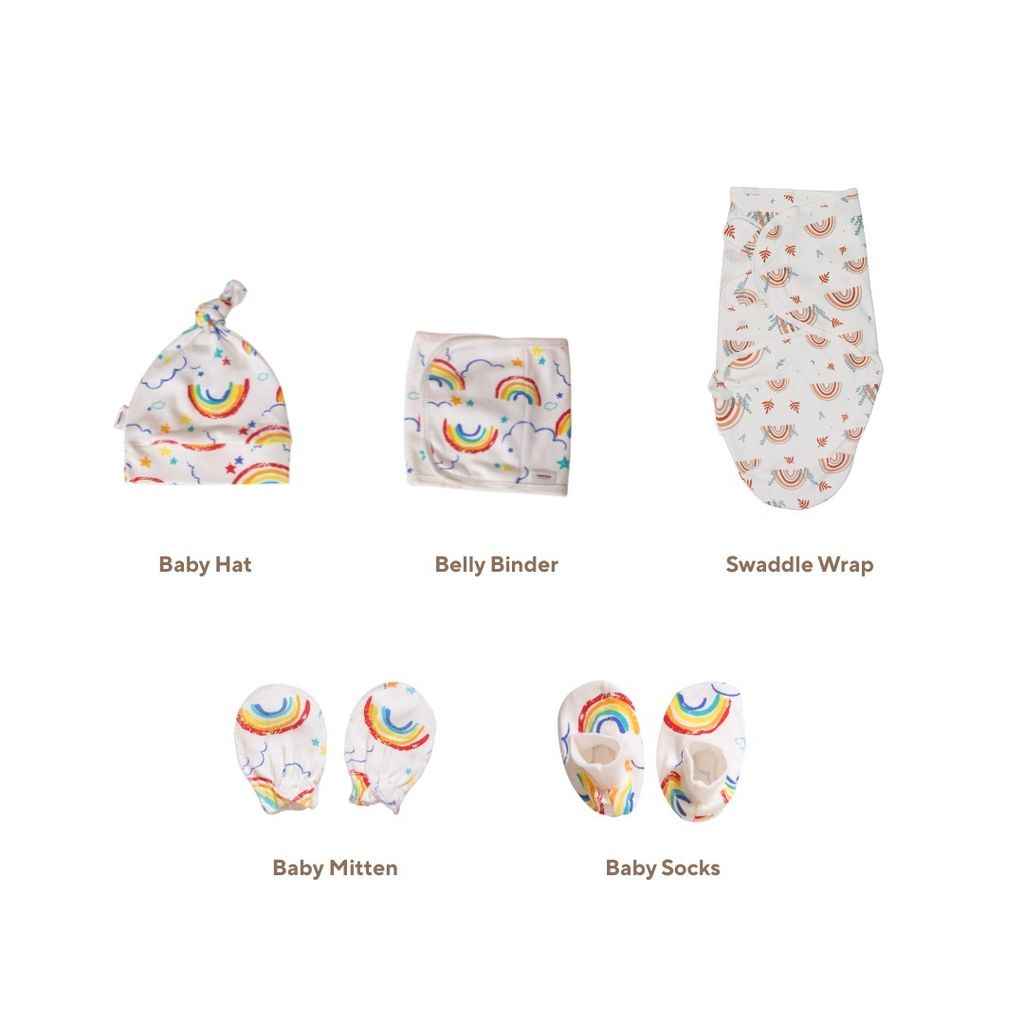 Holabebe Newborn Hello Baby Gift Set - Swaddle Wrap8