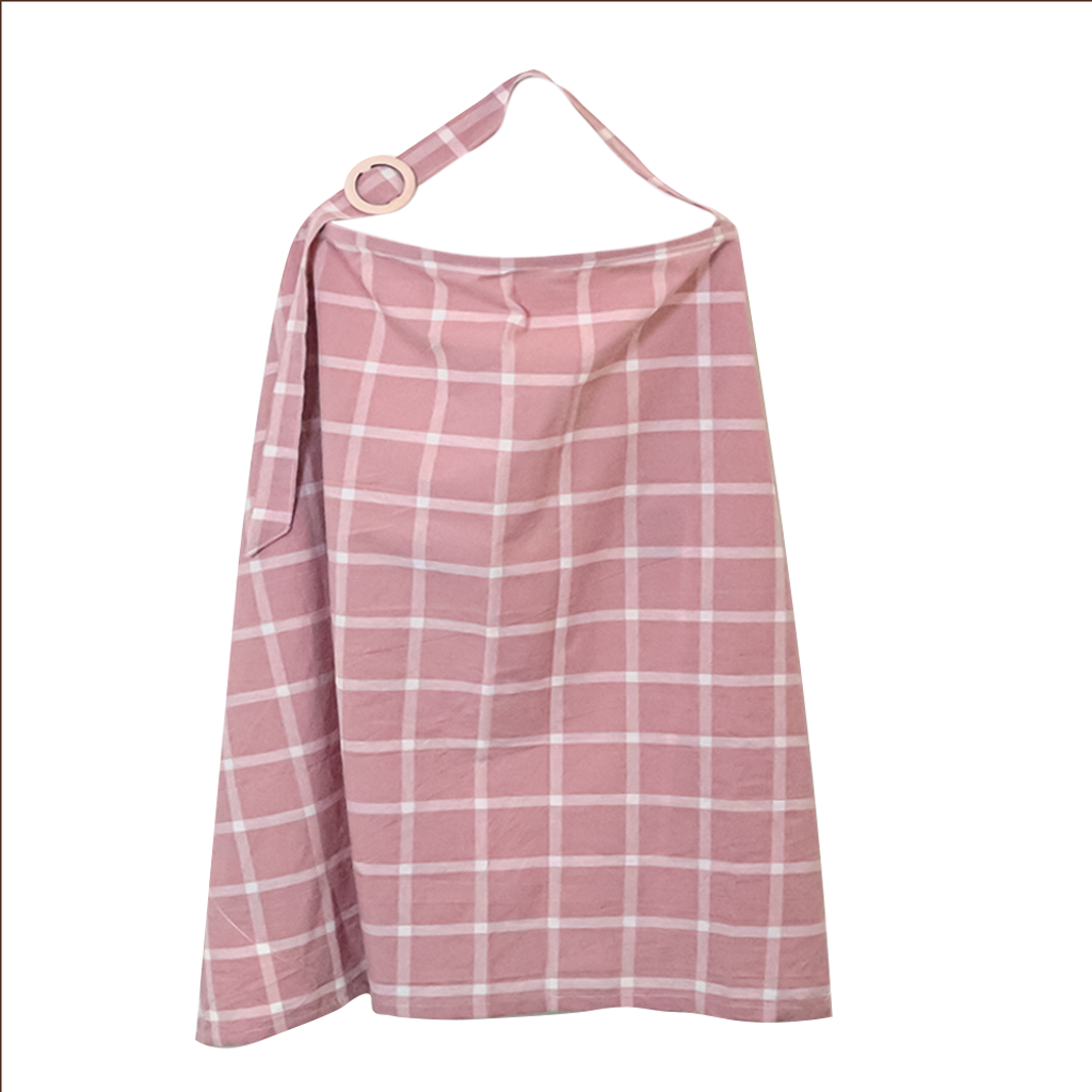 Holabebe Premium Nursing Cover-Plaid Pink