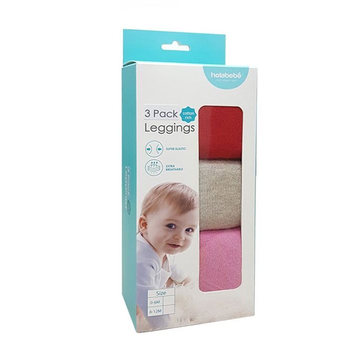 Holabebe 3-in-1 Baby Cotton Legging Stockings Set2