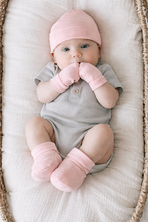 Holabebe Cozy Cloud Baby Mitten Booties Set