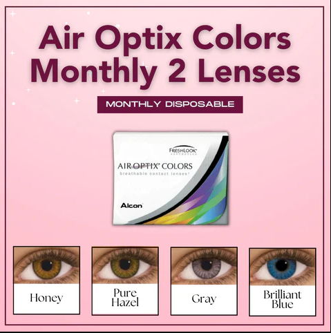 Alcon Air Optix Colors Monthly 2 lenses shop online contact lenses