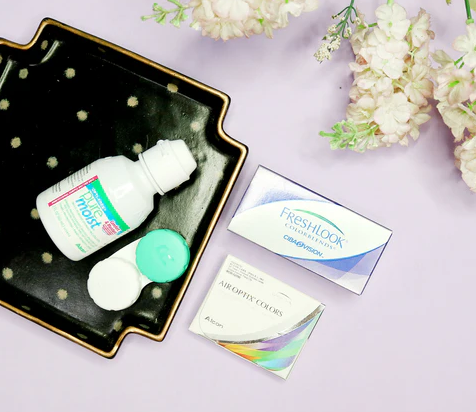 How would you match your hair with your coloured contacts online contact lens sales optical shop alcon freshlook