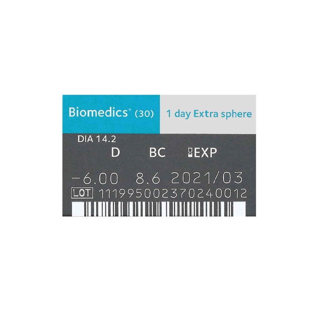 Biomedics 1 Day Extra 30 Lenses best online shop retail near me contact lenses price sale details