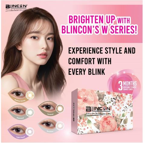 Blincon W Series box swatches contact lenses lens best optical shop near me online shop 3 months