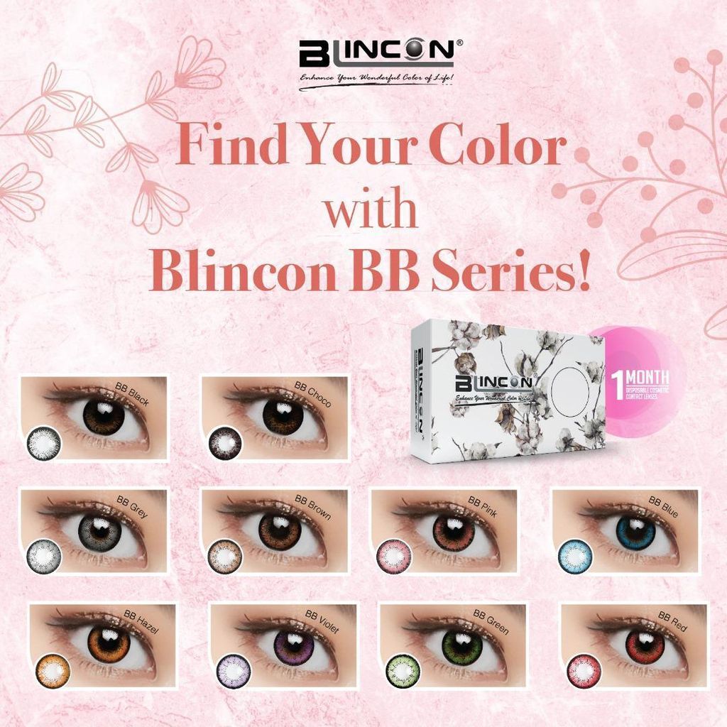 Blincon BB Monthly 2 Lenses box swatches best price online optical shop near me sale malaysia