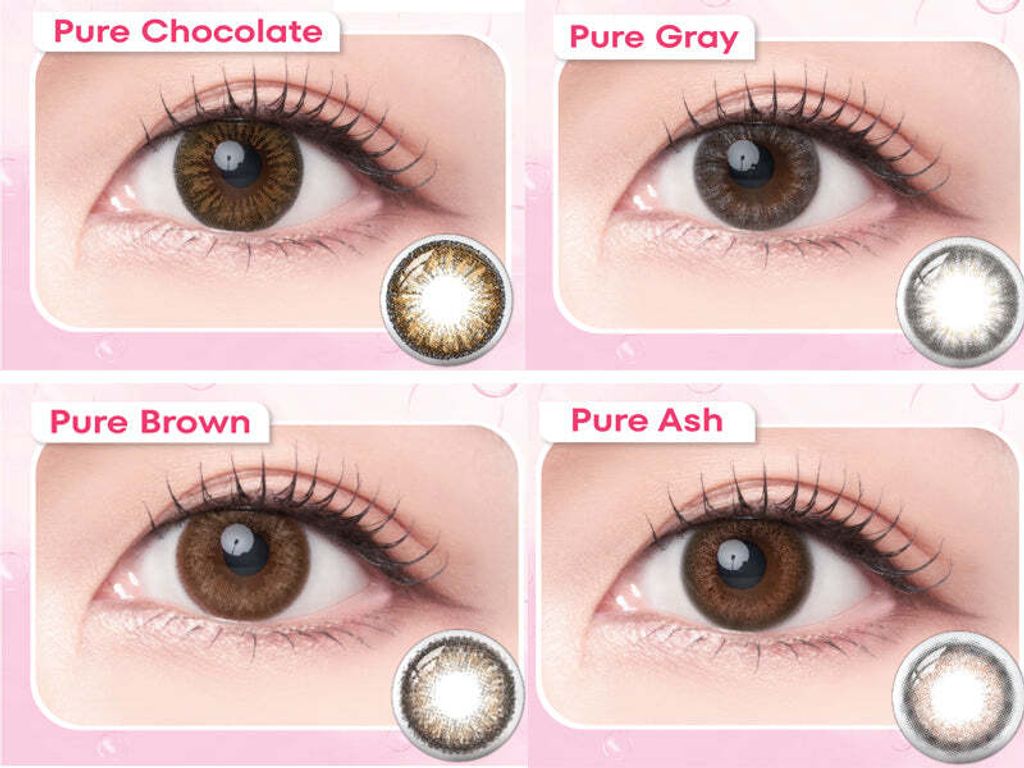 Pure Plus Silcon Hydrogel Colour Swatches best optical retail online shop contact lenses near me best sale price