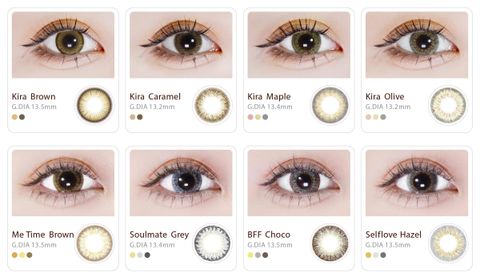 Kira Kira Monthly Colour Contact Lenses top optical shop near me best price swatches