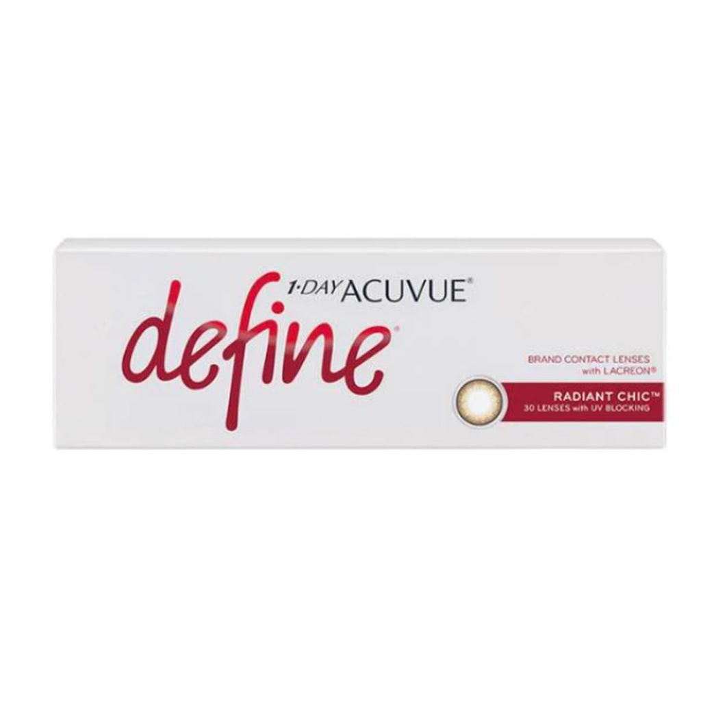 Acuvue Define 1 Day Contact Lens Radiant Chic Box coloured lenses best online shop optical retail near me sale