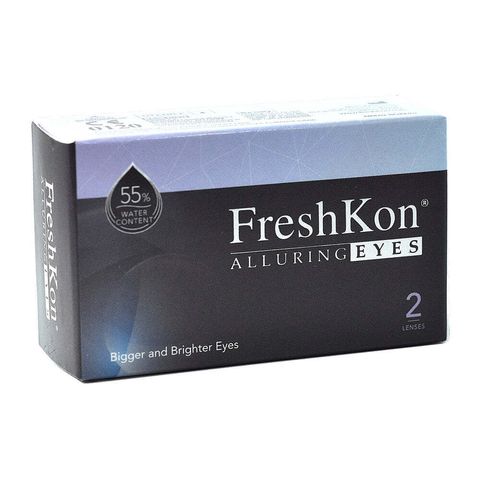 Freshkon Alluring Eyes monthly 2 pcs colour contact lens best price top optical retail shop near me box side box