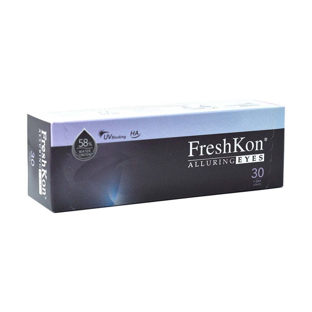 Freshkon Alluring Eyes 1Day 30pcs daily colour contact lens best price top optical retail shop near me box side box