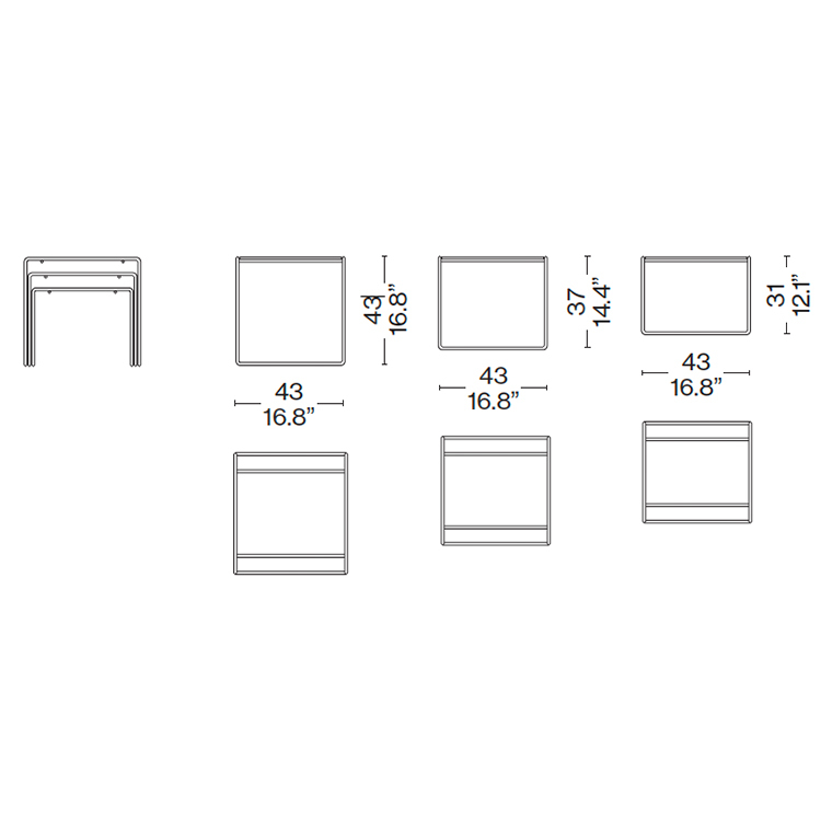 'Marcel-T-W60----Cassina-'size