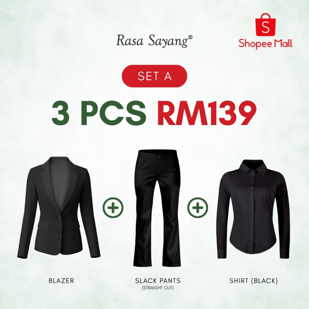 3pcs SET A (black)