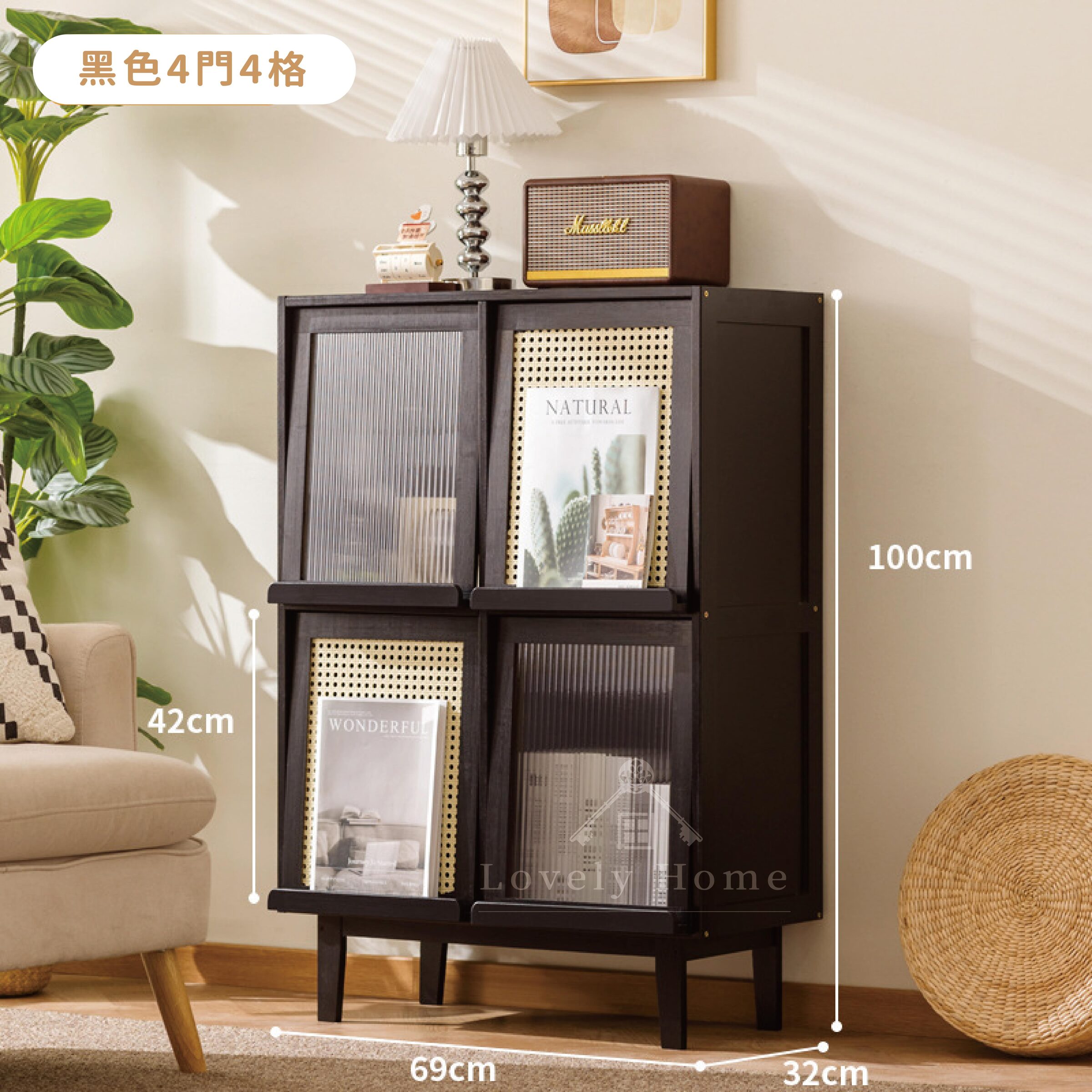 兩層4門【黑色】