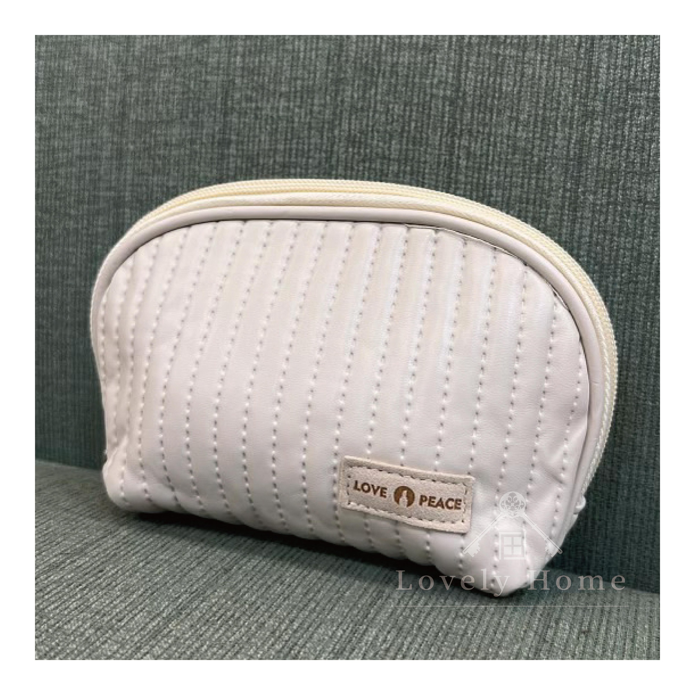 奶油皮革化妝包-13