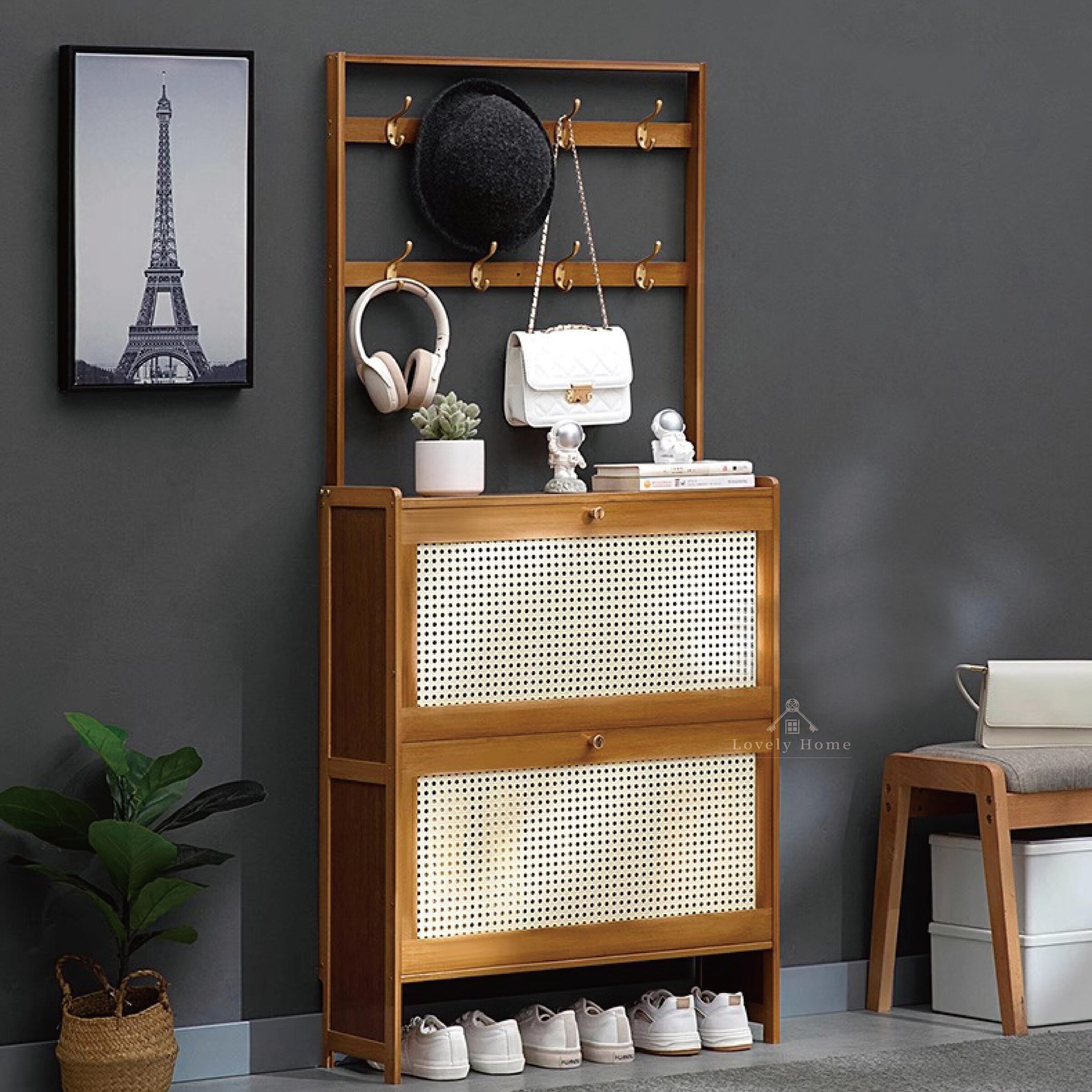 翻門鞋帽組合櫃-08