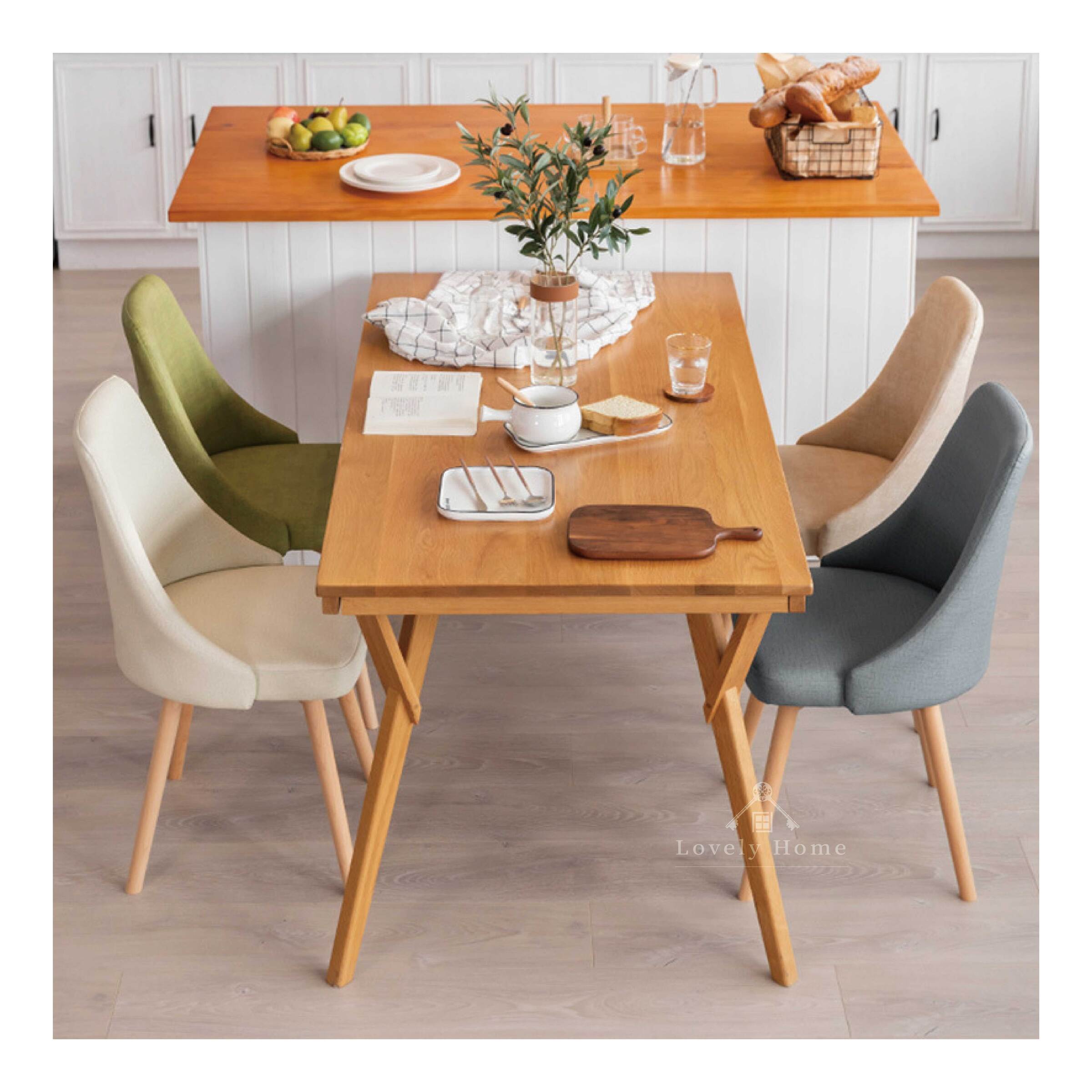 北歐實木旋轉餐椅-08