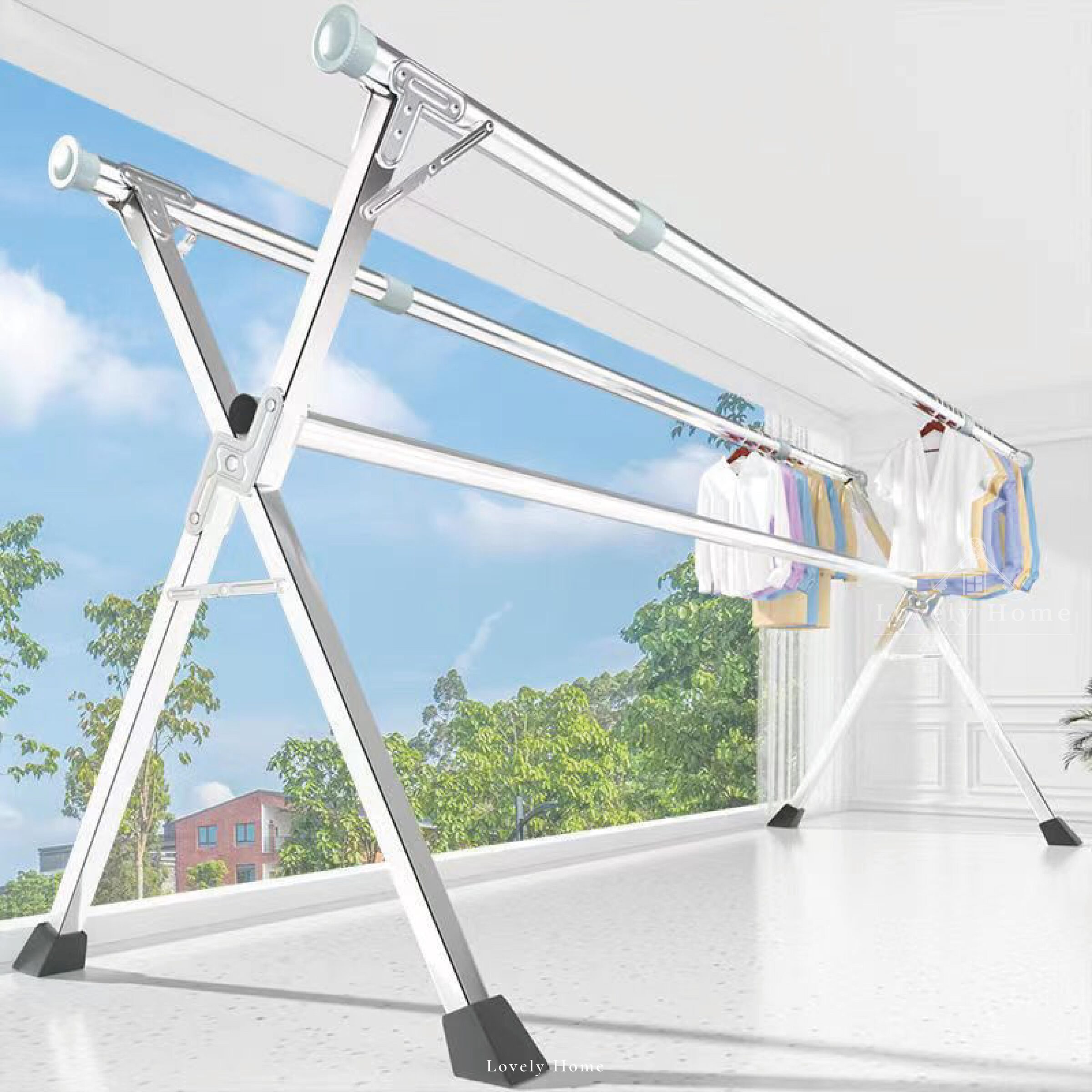 X型不鏽鋼衣架0516更-08