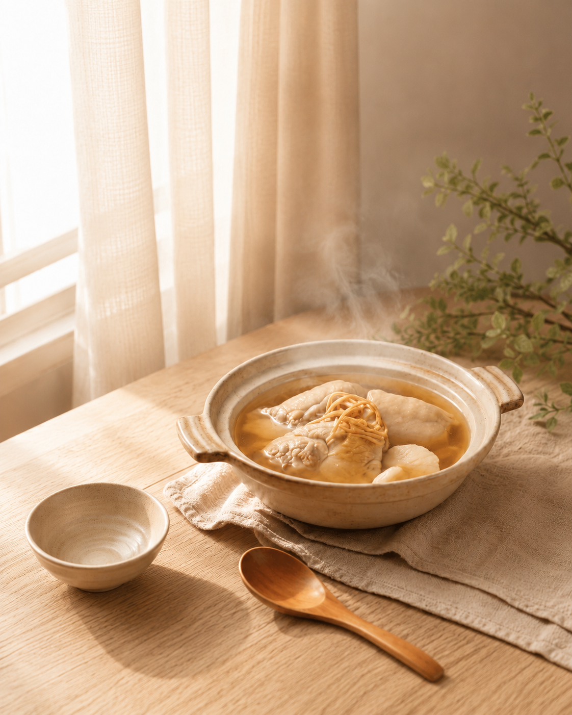 黃金蟲草雞湯-4