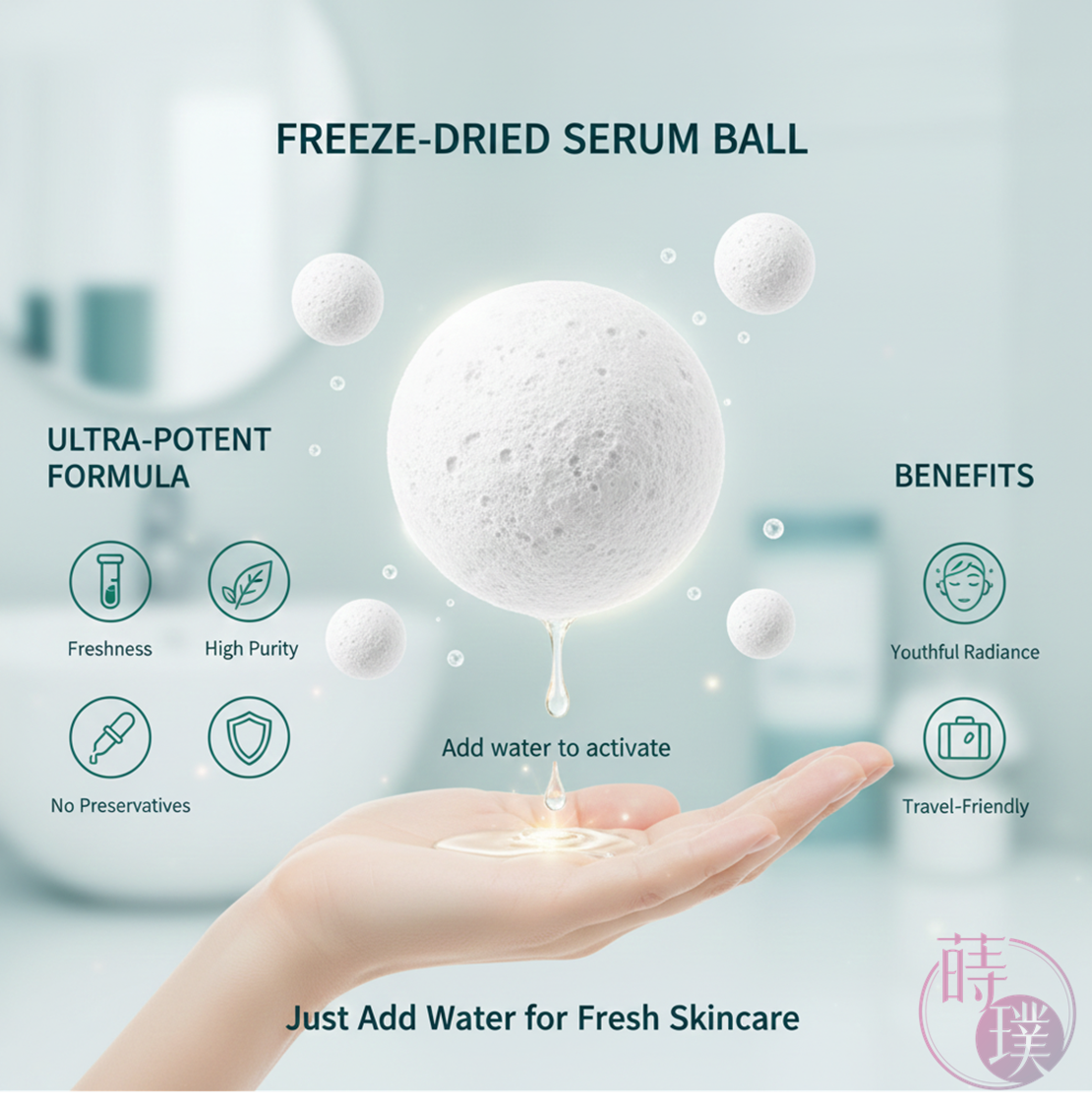Freeze-Dried serum ball