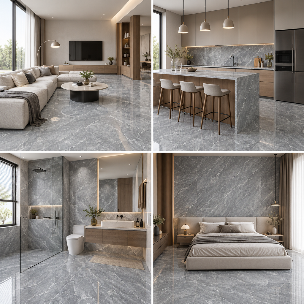 Cohesive Grey Marble Interior Collection