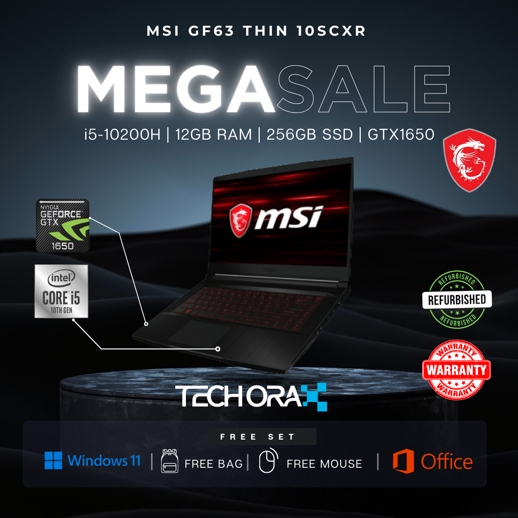 533 MSI GF63 Thin 10SCXR