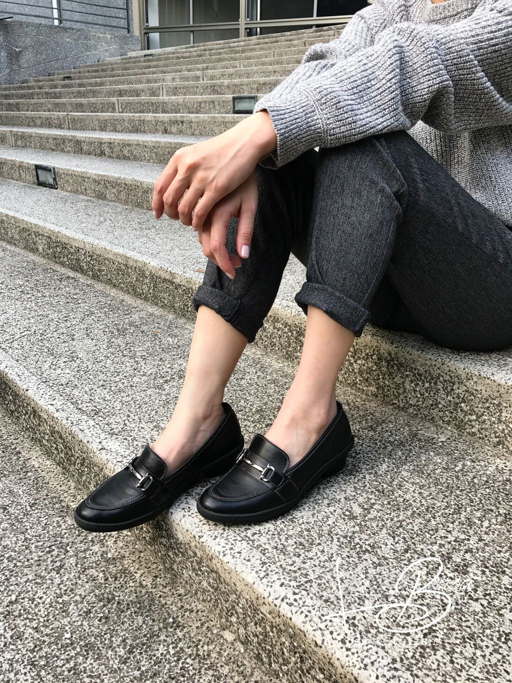 CC_A2639真皮樂福鞋(黑)-21