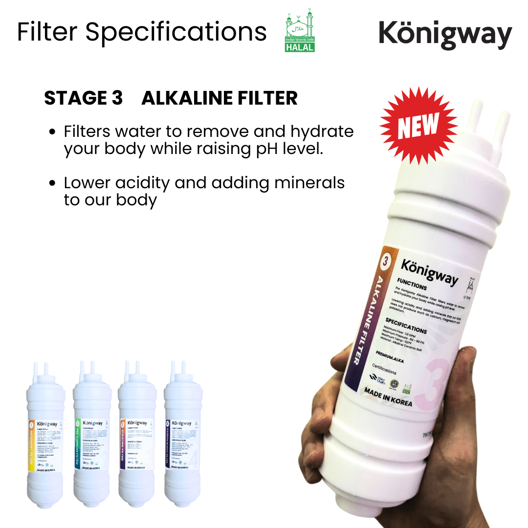 12 Konigway KR360 Alkaline Filter Specs